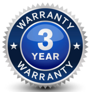 3 year warranty