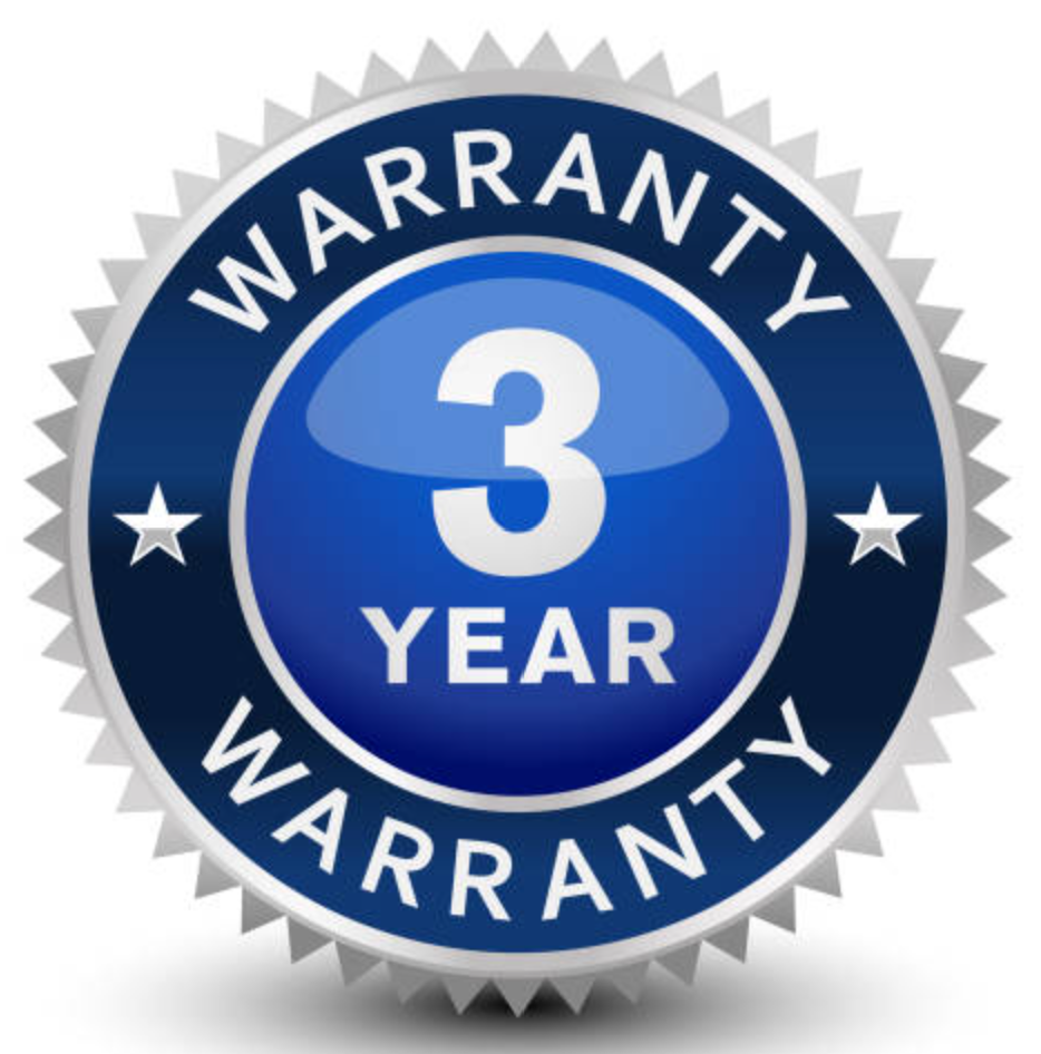 3 year warranty